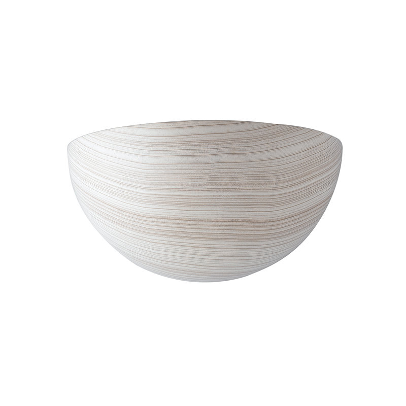 Pawelski Gypsum Uplighter, 25cm H x 125cm W x 125cm D, Beige