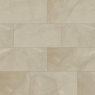 Carrelage de sol et mural en porcelaine polie aspect pierre Sonoma Sand 12 po x 24 po
