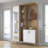 Modern Hall Stand, Walnut & White, 47.2 x 78.2 x 14.8 inches | 100% Melamine Coated E1 Quality Chipboard, Thickness: 0.7 inches | Stylish Storage Solution for Entryway, Durable & Elegant Design