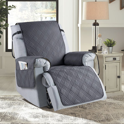 Recliner Chair Cover, 100% Waterproof Slipcover For Recliner Chair With Pocket, Non Slip Washable Cover For Kids, Dogs