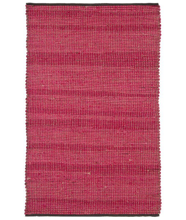 Tapis de zone rouge à rayures Politte