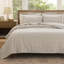 Ensemble de courtepointe 100% coton de literie, couvre-lit doux et léger, édredon 3 pièces avec 2 taies décoratives à motif de trèfle brodé-124979390-124979393