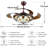 Brais 42'' Ceiling Fan with LED Lights
