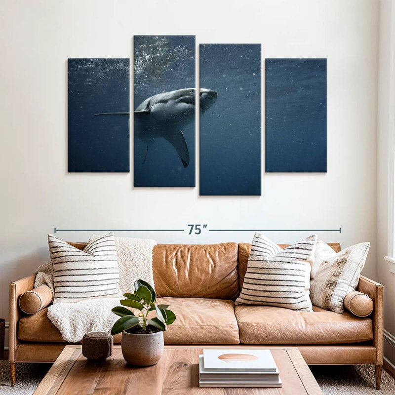 Brampt Great White Shark, 42'' H x 68'' W