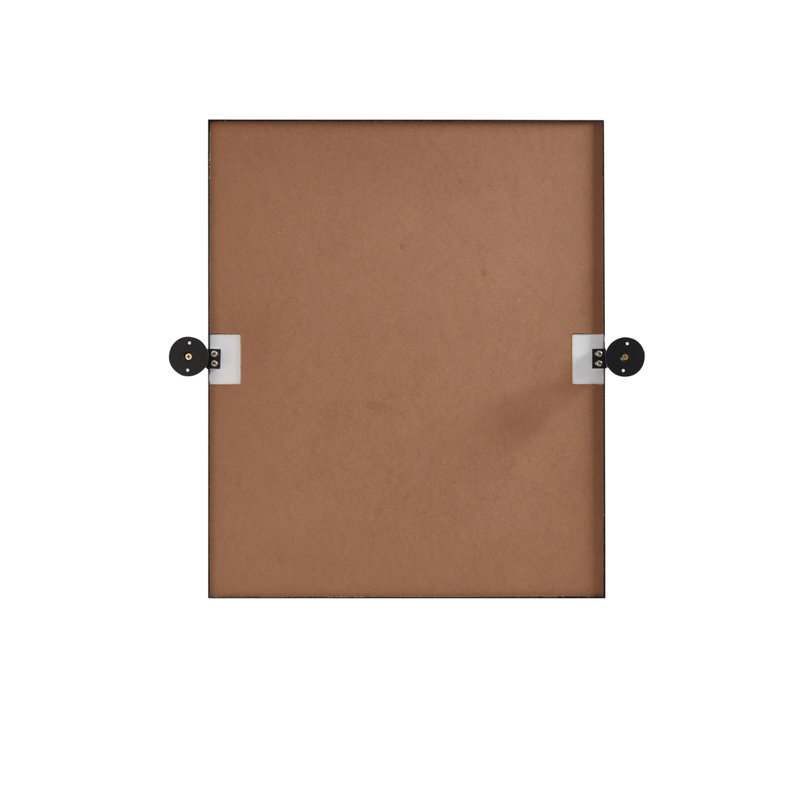 Belfield Metal Wall Mirror, Black, 24" x 20"