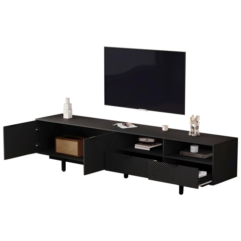 TV Stand for TVs up to 88", Black