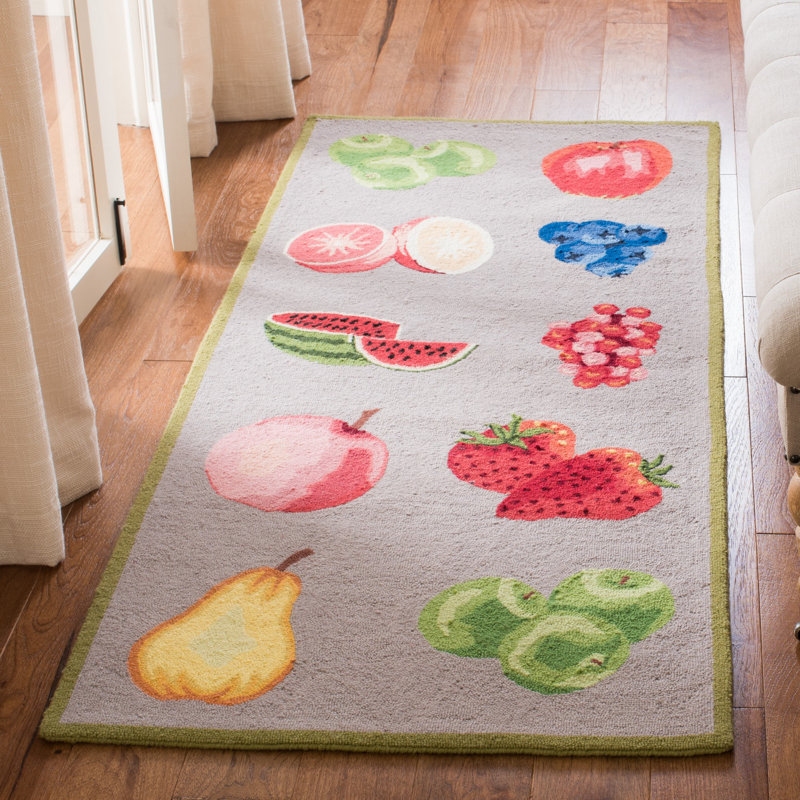 Demitro Hand Hooked Wool Rug, Runner 2'6" x 8'