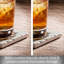 Paquet de 4 sous-verres Winter Stone Snowman