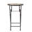Transitional Accent Table With Beautiful Ceramic Tile And Stone Mosaic, Foldable, 14.22" X 21.81", Beige + Black, Iron Frame Foldable Side Gorgeous Style For Outdoor Space, &