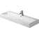 Vero Ceramic Rectangular Wall Mount Bathroom Sink with Overflow