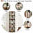 6-Tier Rustic Corner Bookshelf Storage Rack, Maximizes Small Space With Durable Design And Versatile Shelving For Living Rooms
