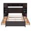 Lit en bois avec armoire et tablette tout-en-un-666538266