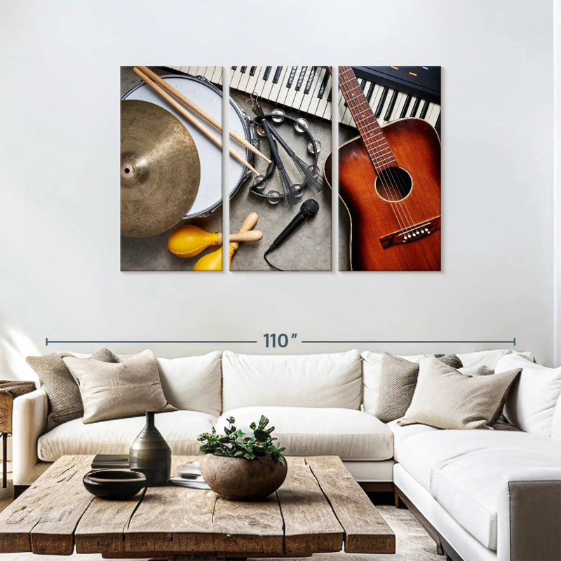 Abarca Musical Instruments Medley, 48" H x 74" W