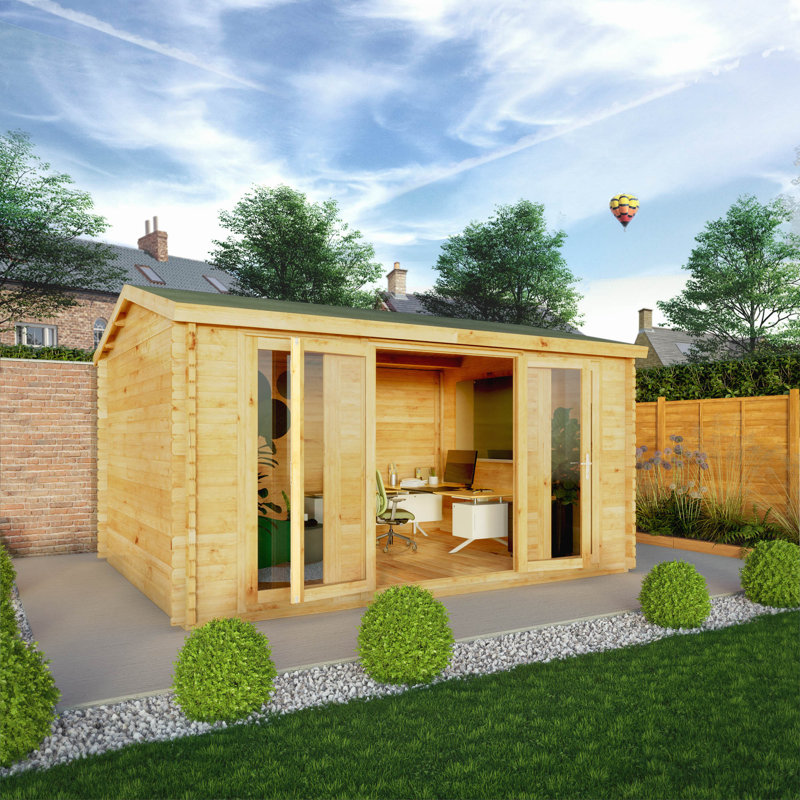 Mercia 15ft x 11ft Home Office Studio Log Cabin (28mm)