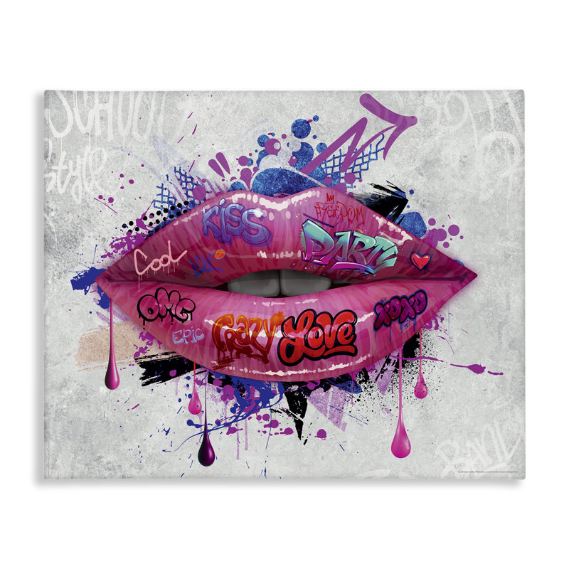 Art urbain sur toile, "Graffiti urbain" par Reinders, H 36 po x l 48 po