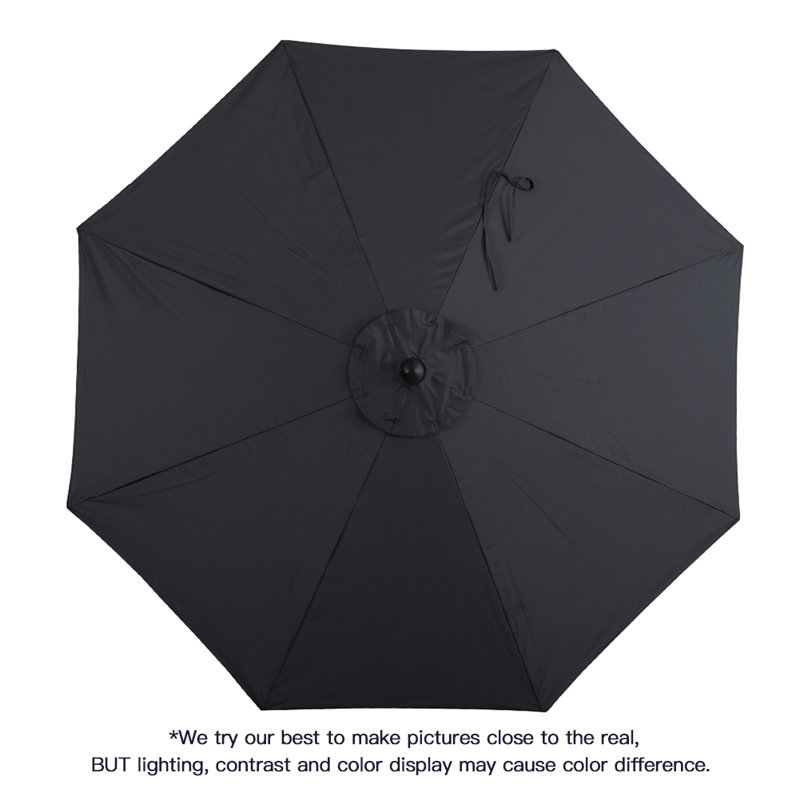 Parasol de marché 9 pi Lagunitas, Gris espace