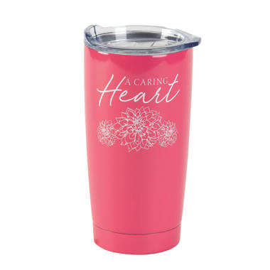 Vera Bradley Travel Tumbler with Lid and Straw, 24 Ounce Insulated Cup,  Black Plastic Double Wall Tumbler (Bandana Medallion)
