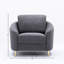 Chaise en lin gris yuina
