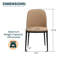 Chaise de salle à manger rembourrée à dossier-531511333