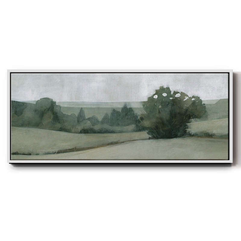 «Soft Green Landscape II», toile encadrée, H 8 po x l 20 po