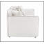 Causeuse en chenille beige avec 4 coussins Yolanda, confort moelleux et design élégant pour les salons modernes