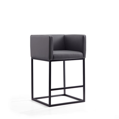 Metal Upholstered Counter Stool