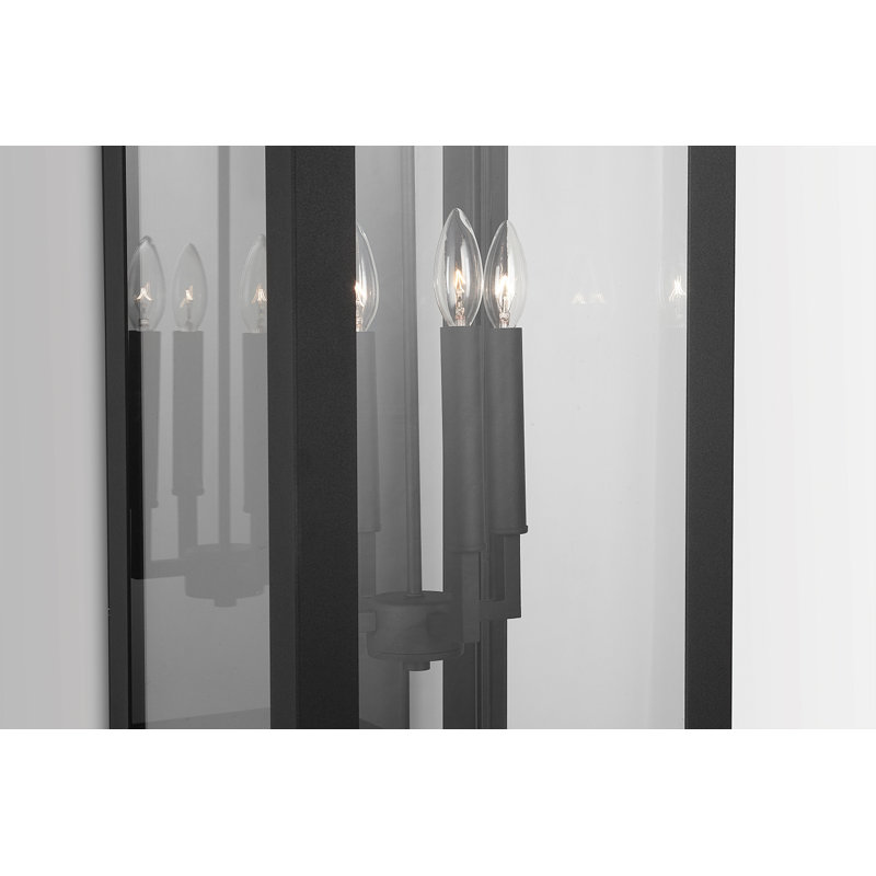 Lanterne murale d'extérieur 4 lumières Lenoir, Noir