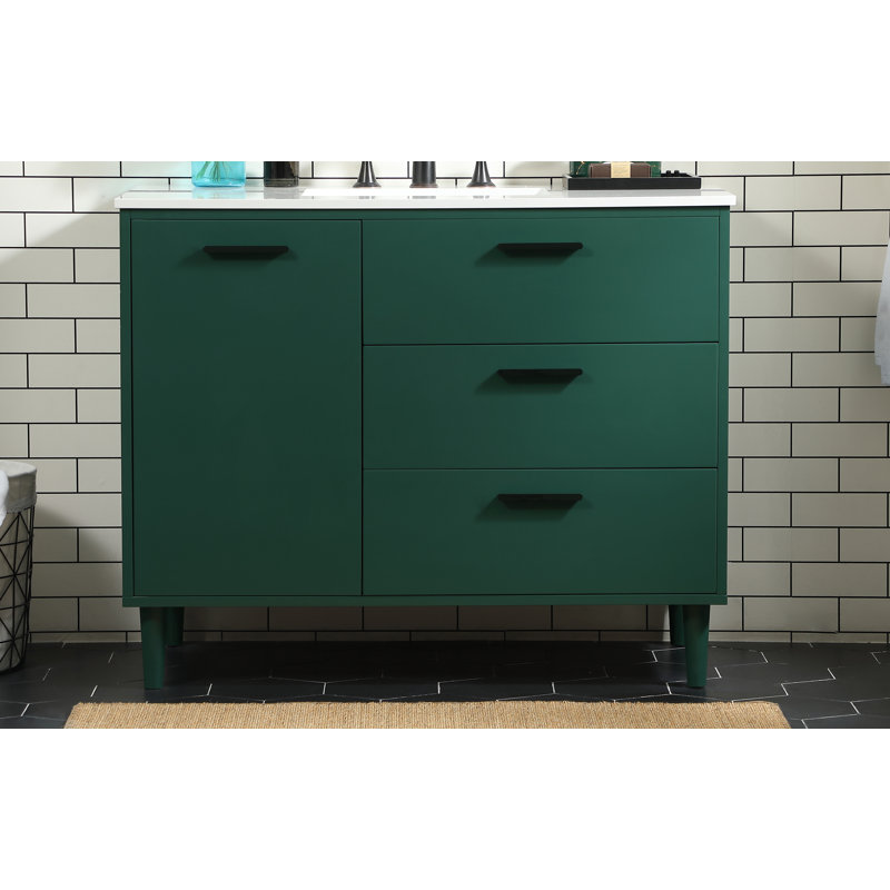 Ensemble de meuble-lavabo simple 42 po Baldwin, Vert