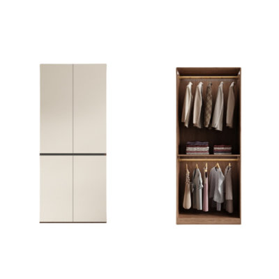 Garde-robe simple de couleur unie