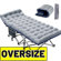 Oversize Folding Camping Cot,78" L X 32" W Camp Cot,Xl Sleeping Cot With Mattress,Carry Bag