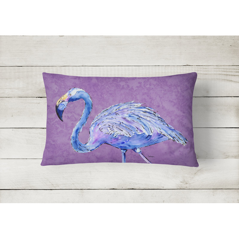 Flamingo Purple Indoor/Outdoor Throw Pillow