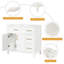 Meuble-lavabo simple 36 po avec plateau Simya-2133303214