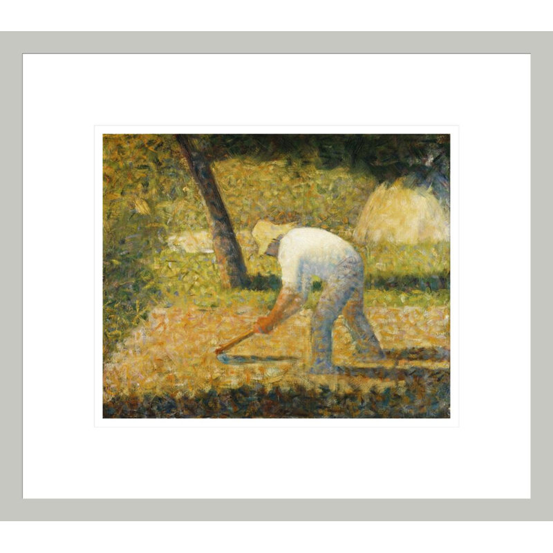Paysan à la houe «Paysan à la houe» par George Seurat, 13.75" H x 15.52" W