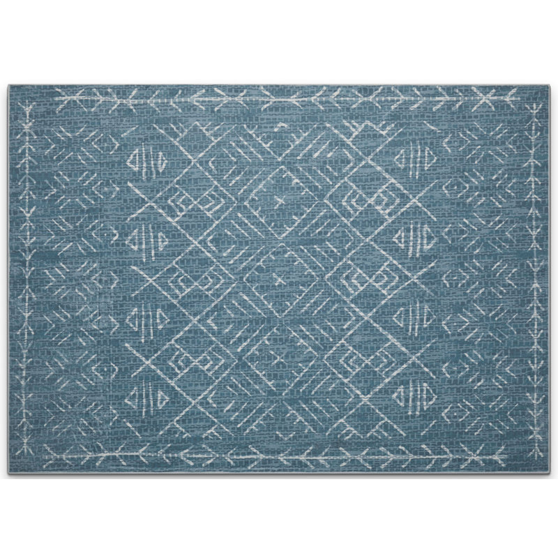 Imitation Cashmere Non-Slip Cotton Bottom Soft Area Rug Fishbone Nordic Style Skin-Friendly Carpet, Rectangle 4'9" x 6'9"