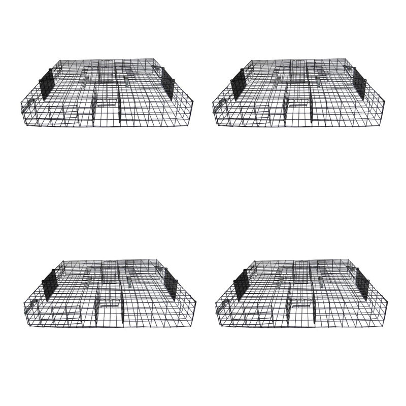 Cage à siphon 2 portes en métal robuste Squirrelinator Squirrel Squirrel Squirrel, H 5 po x l 24,5 po x P 24,5 po