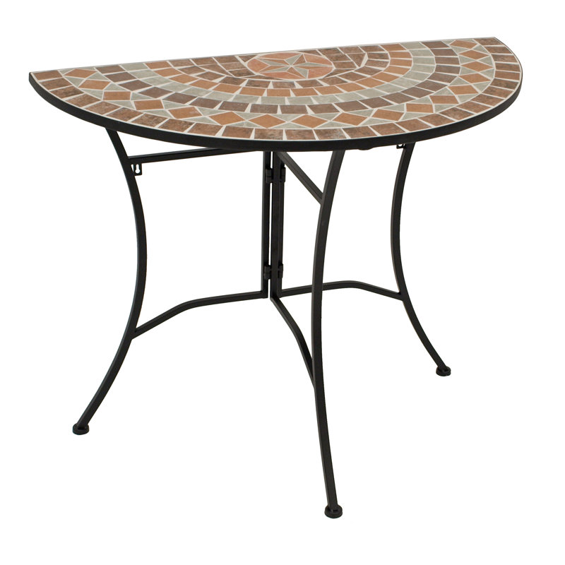 Speer Metal Outdoor Balcony Table , 90cm cm W 45cm cm D