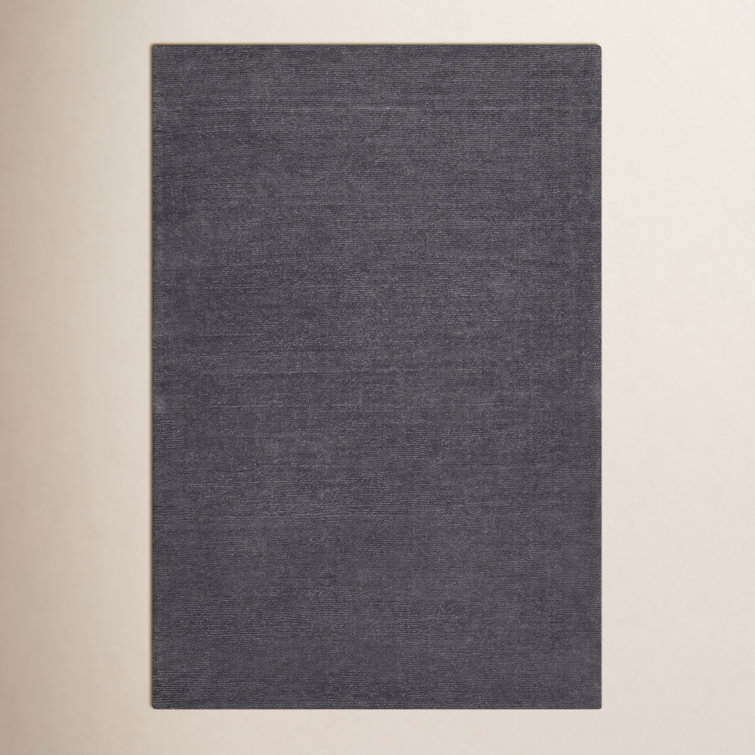 Crowe Wool Charcoal Gray Area Rug
