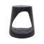 Table d'appoint ronde noire Hollow