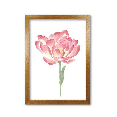 Watercolour Pink Flower - Painting