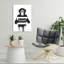 Funny Primate Dad Contemporary Monkey Wall Art Print 1 Piece Wrapped Canvas Wall Art-279704593