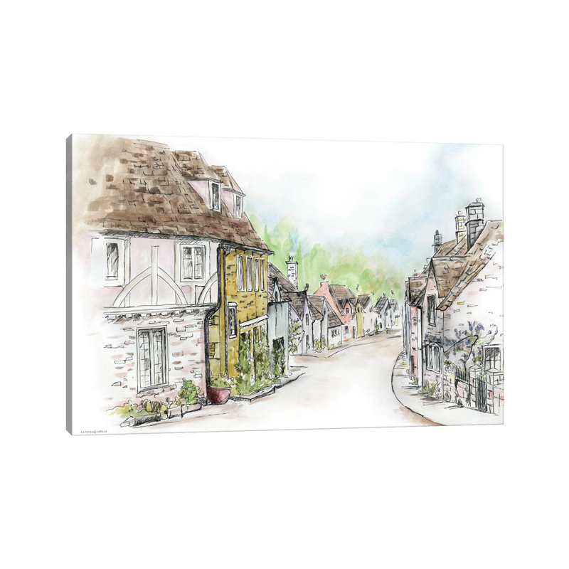 Village by Kamdon Kreations - Wrapped Canvas Painting, 152.5 cm H x 101.5 cm W