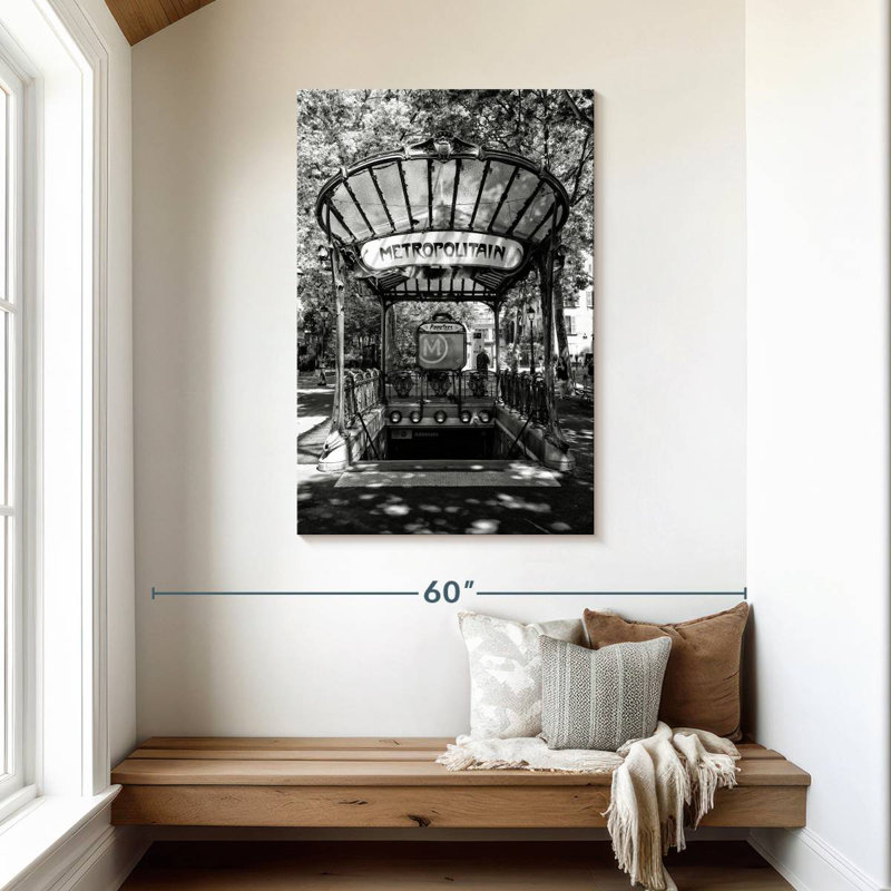 Aime noir Montmartre - Abbesses métropolitaines, H 45 po x l 30 po