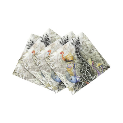 Serviettes de table en satin de coton Arcadia