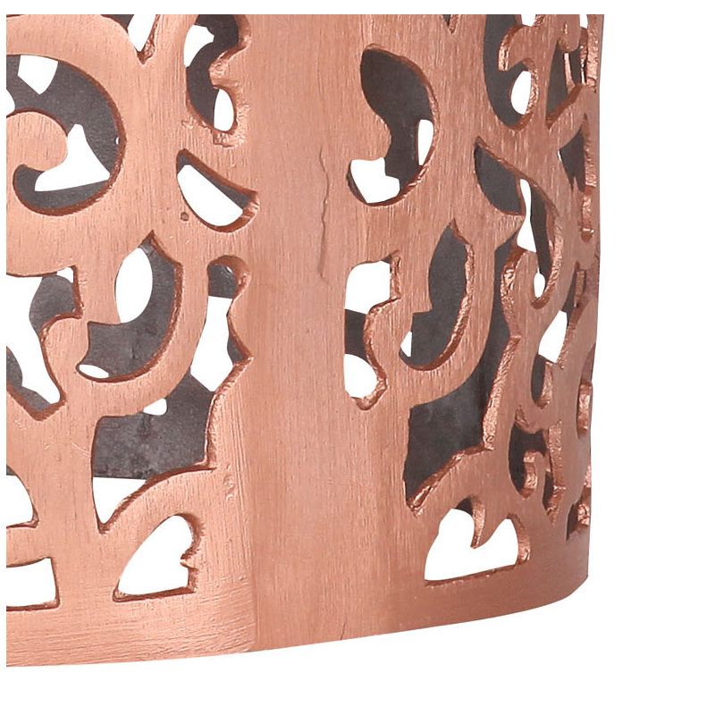 Hull Drum End Table, Copper