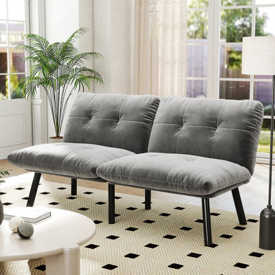 Canapé-lit pliant convertible gris