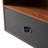 Nigelus Floor Shelf Modern Coffee Table with Storage and Faux Leather Pulls