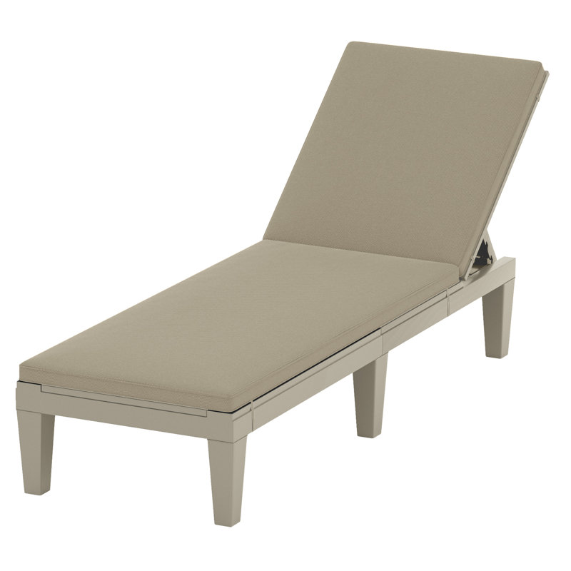 32.8" H Plastic Chaise Lounges, Brown