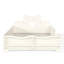 Lit plateforme pour enfant pleine grandeur avec garde-corps, tête de lit et bibliothèque latérale Bowknot, lit bas, pas de sommier, beige-132055045-132055042