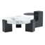 Ensemble de 2 tables basses gigognes rondes modernes avec plateau en verre trempé et imitation bois-1532861301-1532861303