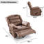Fauteuil inclinable manuel pivotant 35,8 po-143349198